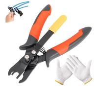 Air Hose Connector Removal Tool, Universal Push-to-Connect Fitting Release Pliers, Quick Disconnect Air Line Removal Tool for 1/4" & 5/16" Tubing, Ergonomic Non-Slip Handle (1pc)