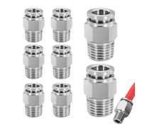 Air Hose Connectors - 8 Piece Plumbing Accessories - Quick Connect for Air, for Home, Garage, Workshop, Mechanics, Handymen, Professionals, Technicians, Plumbers and