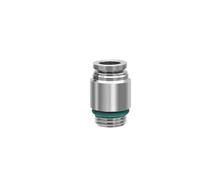 Air Hose Fitting 10/50/200pcs POC-G 304 Stainless Steel Pneumatic Quick Coupling Plug G Thread Inner Hexagon Air Fitting(BXG-POC8-G01,200 PCS)