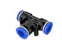 Air Hose Fittings 20/100pcs PE Air Connectors Pneumatic Fitting 4mm 6mm 8mm 10 12MM Plastic Pipe Water Hose Tube(PE-6,100 PCS)
