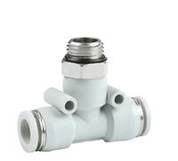 Air Hose Fittings 5/10pcs Air Hose 6mm Pneumatic Connection Tube Fitting Fittings Tee 4mm 8mm 10mm 12mm 1/2 1/4 1/8 Pipe Plastic(10 (Hose O.D. 10MM),G02 (G1-4) (10pcs)