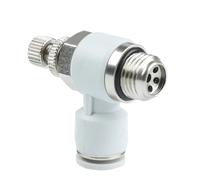 Air Hose Fittings 5/10pcs Pneumatic Air Flow Fittings Speed Regulator Controller G Thread(8 (Hose O.D.8MM),G03 (G3-8) 5pcs)