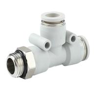 Air Hose Fittings 5/10pcs Pneumatic Male Threaded Air Hose Pipe Tube Fitting Connector 8mm 12mm 4mm 1/4 1/2(4 (Hose O.D. 4MM),G03 (G3-8) (10pcs)