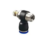 Air Hose Fittings 5Pcs Pneumatic Air Connector Fitting PC PCF PL SL 4mm 6mm 8mm Thread 1/8 1/4 3/8 1/2 Hose Fittings Pipe(8-03,PL (5PCS))