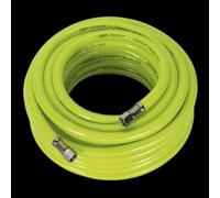 Air Hose High-Visibility 15m x Ø8mm with 1/4"BSP Unions