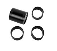 Air Hose Pipe Double-Sided For Car Air Intake For Gas Fuel Oil Saver Fan Turbo Supercharger Turbine Turbocharge Power Pipe(Black)