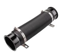 Air Hose Pipe for Car Cold Air Turbo Intake Inlet Pipe Adjustable Flexible Duct Tube Hose Cold Feed Duct Pipe76MM Pipe(Black)