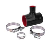 Air Hose Pipe T-Piece Silicone Hose 51-76mm 3-Way BOV Blow Off Valve Adapter 4-Ply Coupler Sport ID 25/34mm Intercooler Kit Tube with Clamps(70x34mm)