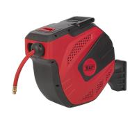 Air Hose Reel Auto-Rewind Control 20m Ø10mm ID - Rubber Hose - Sealey SA823 New