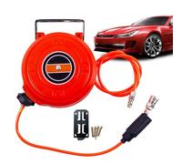 Air Hose Reel - Compact Portable Reel Unit, Smooth Rotation Drum, Protective Coating, Installation with Adjustable Bracket | Perfect for Industrial and DIY Shops with Dr