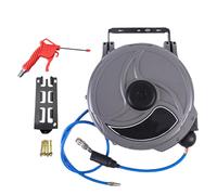 Air Hose Reel - Industrial Retractable Hoses, Pneumatic | 15m Heavy Duty Air Compressor Hosess Reels with Telescopic Drum, Auto Rewind Hosee for Garage, Workshop Use, Supports High Pressure