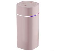 Air Humidifier for Bedroom | Desktop USB Powered Humidifier with LED Light | Silent Mist 600ml Large Capacity Cool Mist Humidifier(pink)