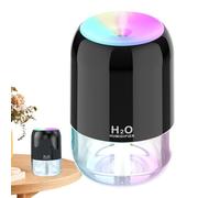 Air Humidifiers for Bedroom - Desk Cool Air Usb Humidifier, 200 Ml Household Large Capacity Led Silent Humidifier, Personal Air Humidifiers for Night Light, Small Humidifier with 6 Hours Working Time