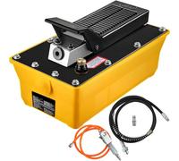 Air Hydraulic Foot Pump 10000 PSI 2.3L with Hose and Spray Gun Adjustable 700 kg/cm2 Pressure 0.7-1 Range Durable Design for Heavy Machinery Lifting Moving and Upgrading Ideal for Industrial Use