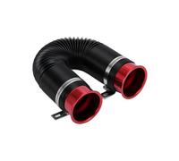 Air Intake Breather Hose Pipe 76mm / 3 Inch Universal Flexible Car Engine Cold Air Intake Hose Inlet Ducting Feed Tube Pipe With Connector & Braket