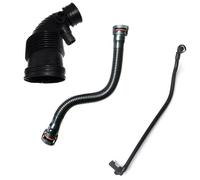 Air Intake Filter 3Pc Air Duct Filtered Pipe Intake Exhaust Hose Kit For Bmw F20 F20N F21 F21N F30 F35 13717597586 11157608144 11157614690 Intake Breather Pipe