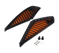 Air Intake Filter Air Filter Set Motorcycle Air Filter Guard Air Filter Dust Protector for 1290 Super Adventure R/S 1290 SAR SAS 2017 2019 2018 2020(Black Orange)