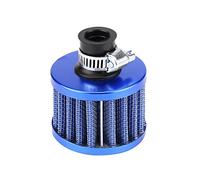 Air Intake Filter, Akozon Universal Car Air Filter, Car Intake Air Filter 12mm Cold Air Intake Filter Kit Universal Crankcase Vent Cover(Blue)