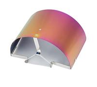 Air Intake Filter Cover Stainless Steel Heat Sheild Cover with Fixed Bracket Cone Air Filter Heat Shield Wrap for 2.5in-3.5in Diameter Conical or Cylindrical Air Intakes(Colorful Plated)