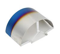 Air Intake Filter Cover Stainless Steel Heat Sheild Cover with Fixed Bracket Cone Air Filter Heat Shield Wrap for 2.5in-3.5in Diameter Conical or Cylindrical Air Intakes(Blue Plated)