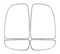 Air Intake Filter For Relay Third Generation 2006-2019 2020 2021 2022 2023 Car Heated Convex Upper Lower Left Right Side Mirror Glass(Upper and Lower L R)