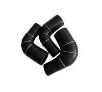 Air Intake Flexible Pipe Hose 90 Degree Reducing Silicone Bend Pipe Joint Car Intercooler Turbine Intake Coolant Parts Universal Black(ID100mm130mm)