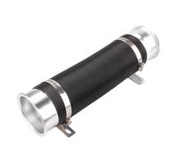 Air Intake Flexible Pipe Hose Universal Car Cold Air Turbo Intake Inlet 76MM Pipe Adjustable Flexible Duct Tube Hose Cold Feed Duct Pipe RS-BOV090(Silver)