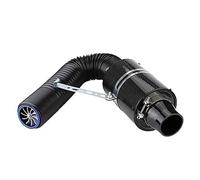 Air Intake Hose 1Set Car Forced Cold Air Filter Feed Enclosed Intake Induction Pipe Hose Kit For Universal Models 3'' Black 80mm Intake Systems