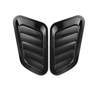 Air Intake Hose 2PCS Universal Hood Carbon Fiber Air Flow Intake Decoration Hood Scoop Bonnet Vent Cover Stickers Decoration Styling Car Tuning Air Intakes(Glossy Black)