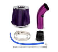Air Intake Hose Car Refitted 76mm Mushroom Head Air Filter Intake Pipe High Flow Cold Cone Aluminum Kit OFI109(Purple)