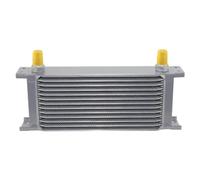 Air Intake Intercooler Engine Transmission Racing Aluminum | Universal Oil Cooler 13 Row 248MM 8AN 3/4"-16 UNF(Silver)