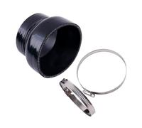 Air Intake Pipe 1 Piece Gloss Black Straight Reducer Hose Silicone Connector Universal Tube Intercooler Pipe 51 52 54mm 57 60 63 64 67 70mm 2 Clamps Breather Hose Pipe(ID51-76mm 3ply)
