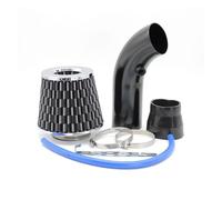 Air Intake Pipe 76mm High Flow Cold Air Intake Aluminum Pipe Turbo Induction Mushroom Head Filter For Car Racing Performance Upgrade(H)