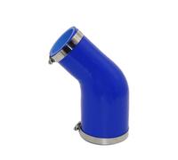 Air Intake Pipe Blue Universal Silicone Tubing Hose 45 Degrees Big to Small Pipeline Coupler Adapter High Temperature Resistance Breather Hose Pipe(ID 45MM-51MM)