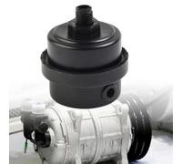 Air Intake Silencer Muffler 12.5mm Thread Filter Element for Compressor Pump Noise Reduction Black 70x65mm
