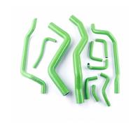 Air Intake Snorkel For 1995-1999 For Eclipse For GSX For DSM 4G63 2G 2.0L Turbo Radiator Heater Silicone Hose Kits Car Breather Pipe(Green)