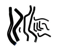 Air Intake Snorkel For Eclipse 2G DSM GST 4G63 Turbo 2.0L 1995 1996 1997 1998 1999 Silicone Radiator Hose Kits Car Breather Pipe(Black)