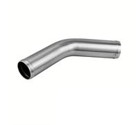 Air Intake Trim 1pcs 0/45/90 Degrees Type Aluminum Tube Universal 51 63 76mm 2 .5 3inch Cold Pipe Racing Turbo Flow Silver(Silver 51 45)