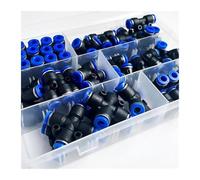 Air Intake Tube 51 PCs Boxed PU-6/PE-6/PZA-6/PY-6/PV-6/PK-6 Pneumatic Connectors Kit 6mm Outer Diameter of The Hose Pipe Tube Air(1 Box)