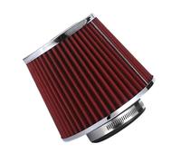 Air Intake Tube Car Modified 76MM Universal Flow Mushroom Head Air Filter Intake Kit For Automotive Parts Cold(Red air filter)