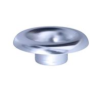 Air Intake Turbo Horn Adapter High Performance Short Cold Air Intake Velocity Stack for Racing Cars Aluminum 73mm 2.9in (Silver)