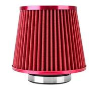 Air Intake Turbo Hose Induction Kit Car Air Filters Cold Intake Filter High Flow Universal Sport Power Mesh Cone 76MM Filter Breather Pipe(Red head420)