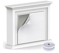 Air Jade Fireplace Cover, Fireplace Draft Stopper of Insulation Aluminium Foil, Keep Drafts Out & Stop Heat Loss, with Hoop and Loop Fasteners, Fits up to 55 x 39 inches