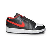 Air Jordan 1 Low (GS) "White Toe" - 553560 063 - Black Fire Red White UK 4.5 & 5