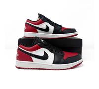 Air Jordan 1 Low | Gym Red/White-Black 'Bred Toe' | UK 8.5 | 553558-612