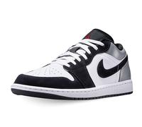Air Jordan 1 Low SE Men's Shoes (HF3148-106, White/Black/Matte Silver/Fire Red), White/Black/Matte Silver/Fire Red, 10 UK