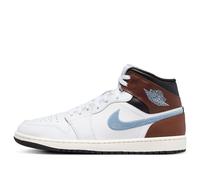 NIKE Air Jordan 1 Mid Men's Trainers FQ7831 (White/Blue Grey/Black/Sail 142) UK 8 (EU 42.5)
