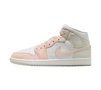 Air Jordan 1 Mid SE Men's Shoes (HJ6654-100, White/Sea Glass/Glacier Blue/Guava Ice) Size 10.5