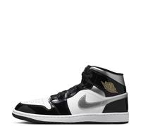 Air Jordan 1 Mid SE Men's Shoes (HV0789-010, Black/White/Metallic Gold/Metallic Silver) Size 13