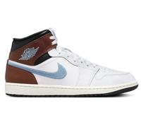 NIKE Air Jordan 1 Mid Men's Trainers FQ7831 (White/Blue Grey/Black/Sail 142) UK 9 (EU 44)
